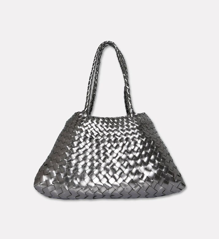 Dragon Diffusion Santa Croce Big Leather Bag, Grey, Packshot View