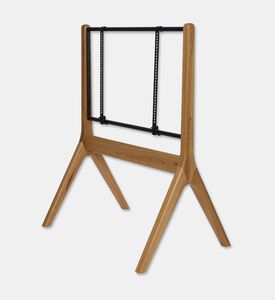 Home Deco and More Davis Wood Lacquered-finish Tv Stand, Oak, Packshot View