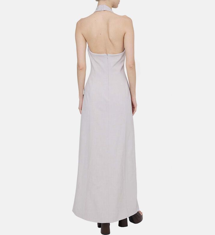 Flared Halter-neck Dress