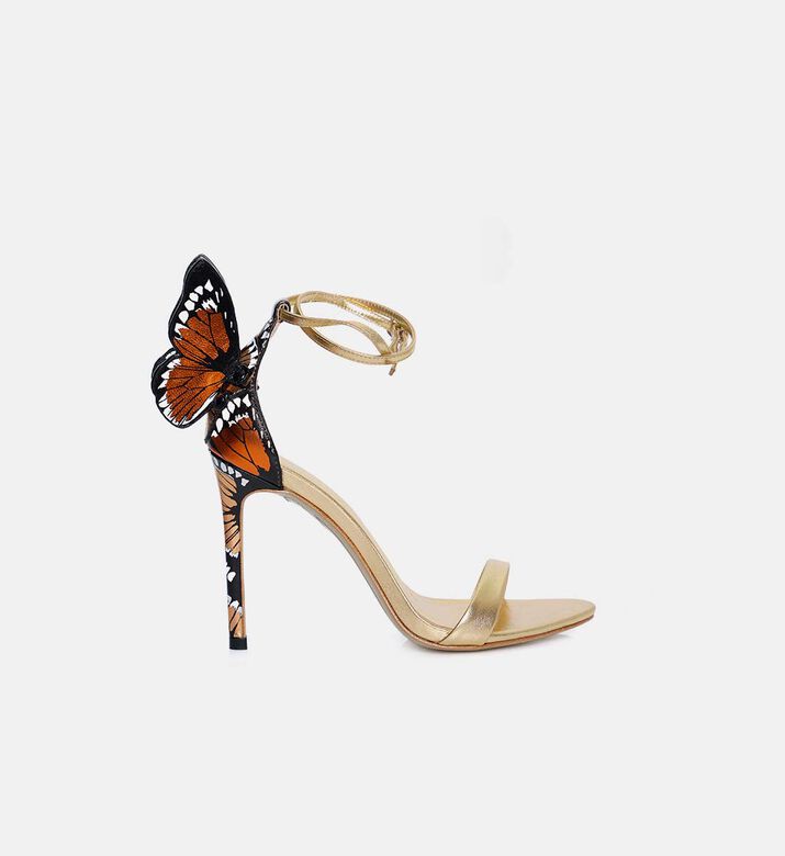 Sophia Webster Chiara Mirror Leather High Heel Sandals, Gold, Eu-37, Packshot View