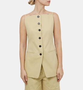 Cotton Gabardine Waistcoat