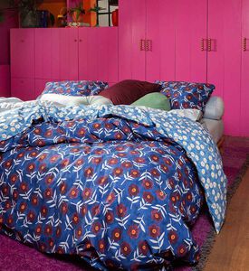 Essenza Blooming Ballet Bed Set 200x220, 60x70 Cm, Navy, 200x220-cm, Packshot View