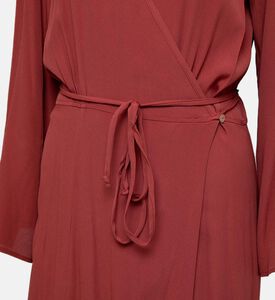 Marocain Crepe Crossover Maxi Dress