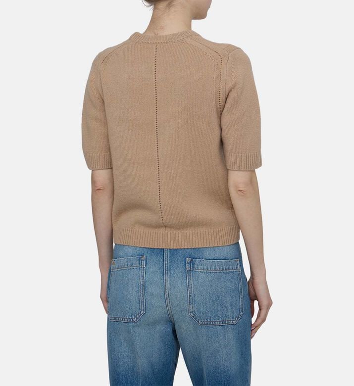 Cashmere Short-sleeve Sweater