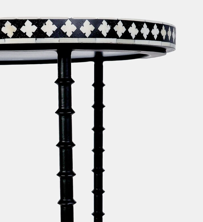 Home Deco and More Chess Iron Side Table, Packshot View Home Deco and More Chess Iron Side Table, Packshot View