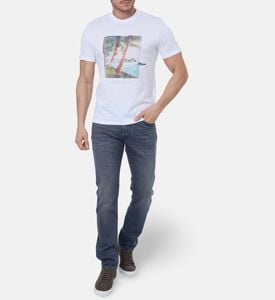 Jacob Cohen Tropical-print Crewneck T-shirt, Model View