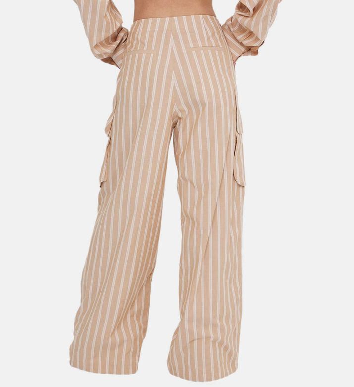 Vietta Striped Silk Blend Pants