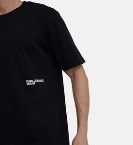 تيشيرت بطبعة شعار شيبوري مصبوغ