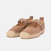 Buckle Strap Jute Sole Ballerina