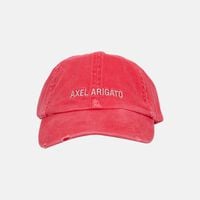 Distressed Cotton Logo Baseball Cap