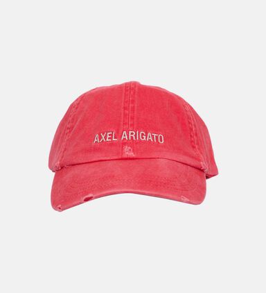 Distressed Cotton Logo Baseball Cap
