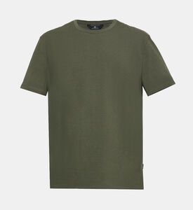 تيشيرت قطن مطاطي بقصة عادية