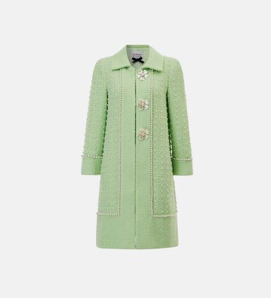 Pearl Embellished Coat