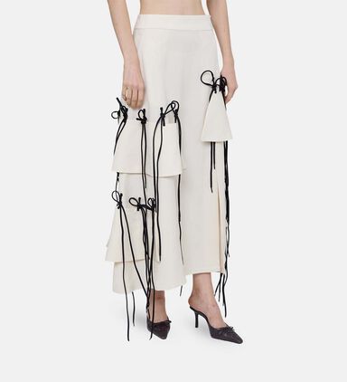 Rania High-waisted A-line Skirt