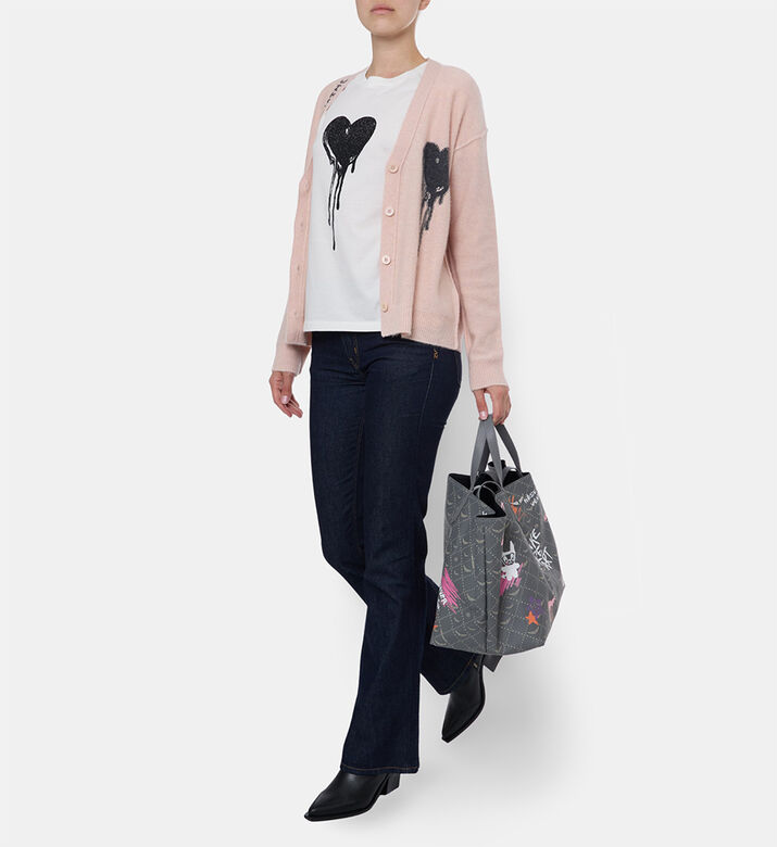 Zadig et Voltaire Ts Walk, White, L, Model View