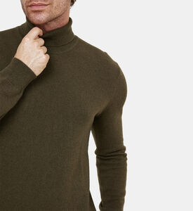 كنزة ناشرول محبوكة بياقة عالية