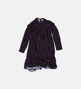 Polka-dot Long-sleeve Dress Polka-dot Long-sleeve Dress