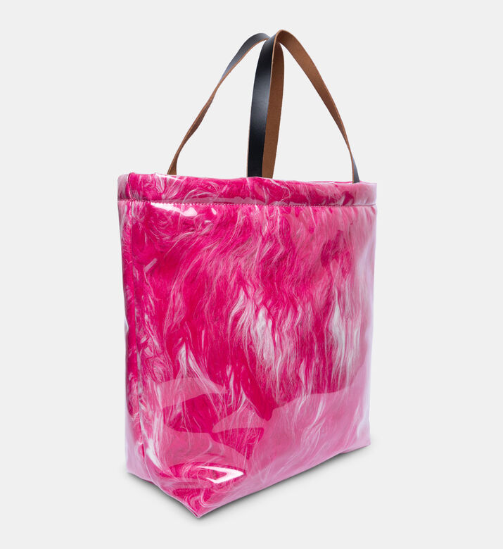 North South Faux Fur Tote Bag North South Faux Fur Tote Bag