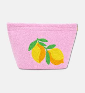 MiniMill Kids Pink Lemon Towel Pouch, Packshot View