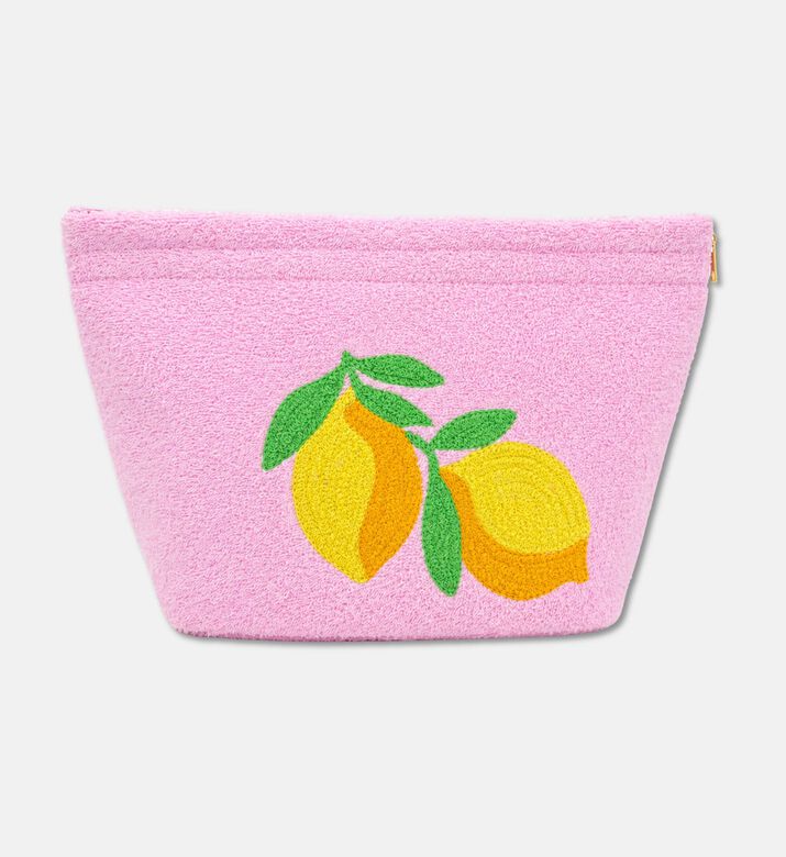 MiniMill Kids Pink Lemon Towel Pouch, Packshot View