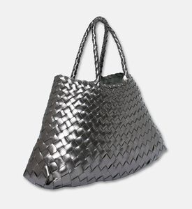Dragon Diffusion Santa Croce Small Leather Bag, Grey, Packshot View