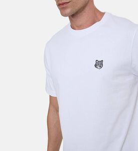 Maison Kitsune Casual Fox-embroidery T-shirt, White, M, Model View