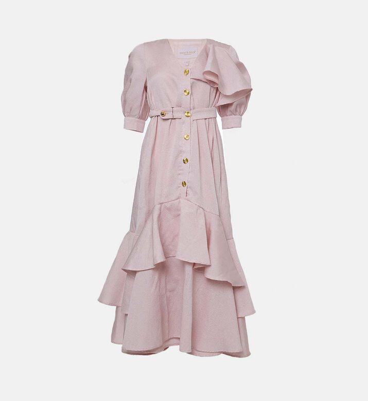 Poca and Poca Puff Sleeve Flare Dress, Packshot View