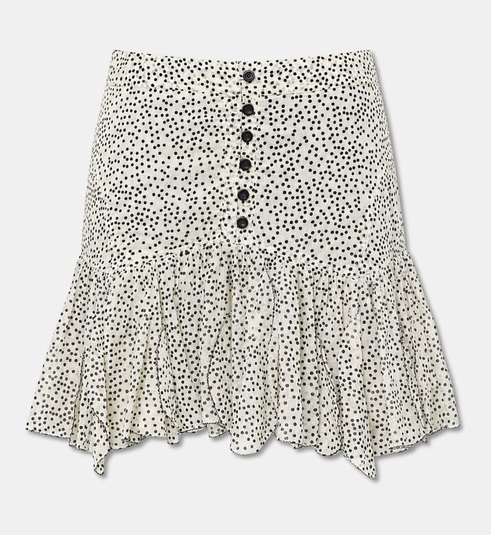 Isabel Marant Daneen Polka-dot Ruffled Mini Skirt, Packshot View