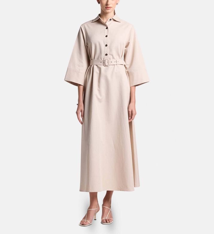 Carter and White Beatrice Maxi Shirt Dress, Model View