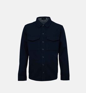 Cotton Flap Pockets Shirt Jacket