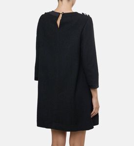 Edward Achour Paris Embellished A-line Mini Dress, Model View Edward Achour Paris Embellished A-line Mini Dress, Model View