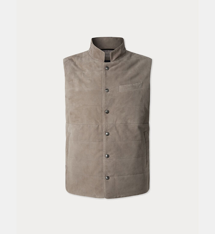 Suede Regent Padded Gilet