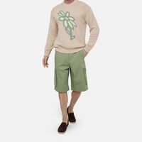 Cotton Daisy-pattern Knit Jumper