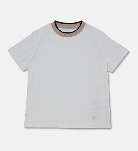Eleventy Contrast-rib Crewneck T-shirt, Packshot View