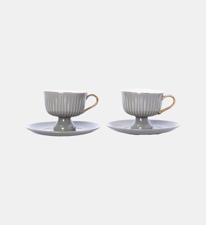 Frensh 6-piece Coffee Cup Saucer Set