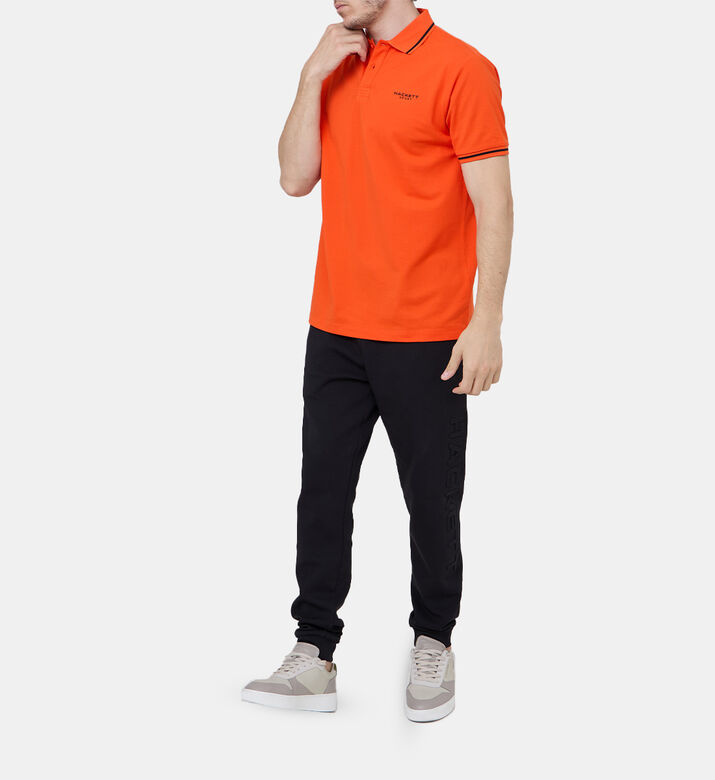 Embroidered Logo Tipped Polo Shirt