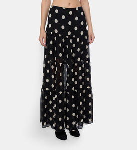 The Kooples Polka Dot-print Flared Skirt, Model View