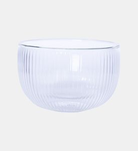 مجموعة أكواب زجاجية شفافة مزدوجة الجدران مخططة قطعتين 500 مل