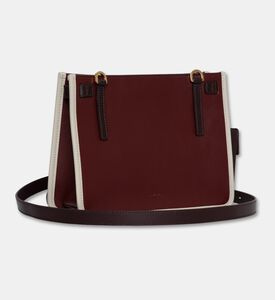 Mlouye Calf Leather Compact Shoulder Bag, Bord-offwht, Packshot View