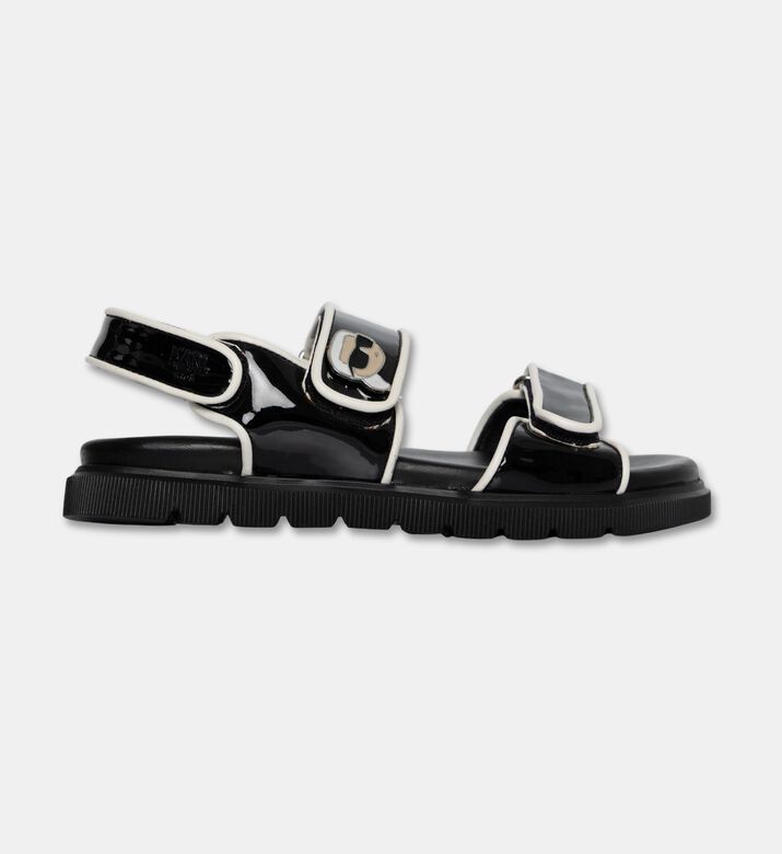 Karl Lagerfeld Icon Accent Adjustable Patent Sandals, Packshot View
