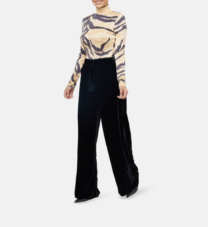 Luca Tiger Print Knitted Bodysuit