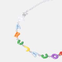 Enamel Letter Charm Necklace