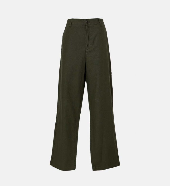 بنطال بينو واسع كتان