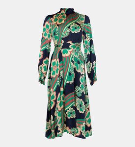 روني الأزهار فستان طويل