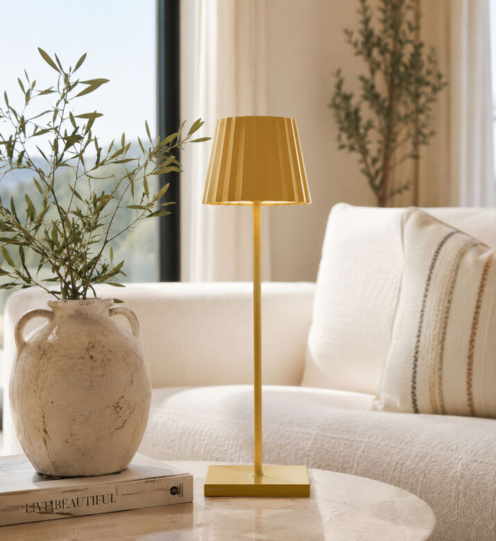 Sompex Troll Aluminum Led Table Lamp, Yellow, Packshot View