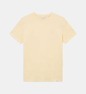 تيشيرت بياقة مستديرة سادة