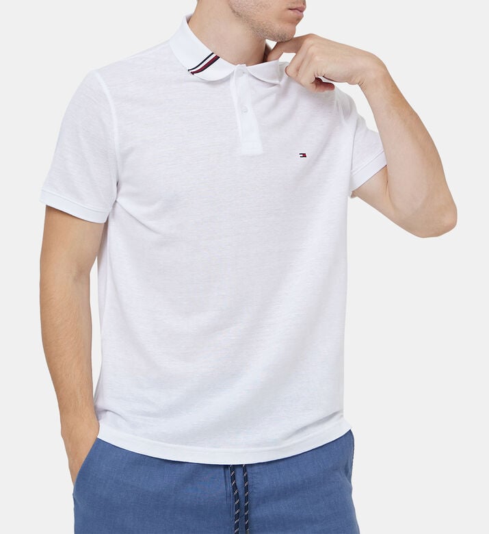 Cotton Linen Slim-fit Polo Shirt Cotton Linen Slim-fit Polo Shirt