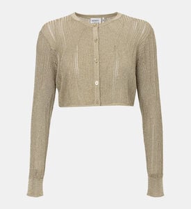 Metallic Cropped Cardigan Metallic Cropped Cardigan