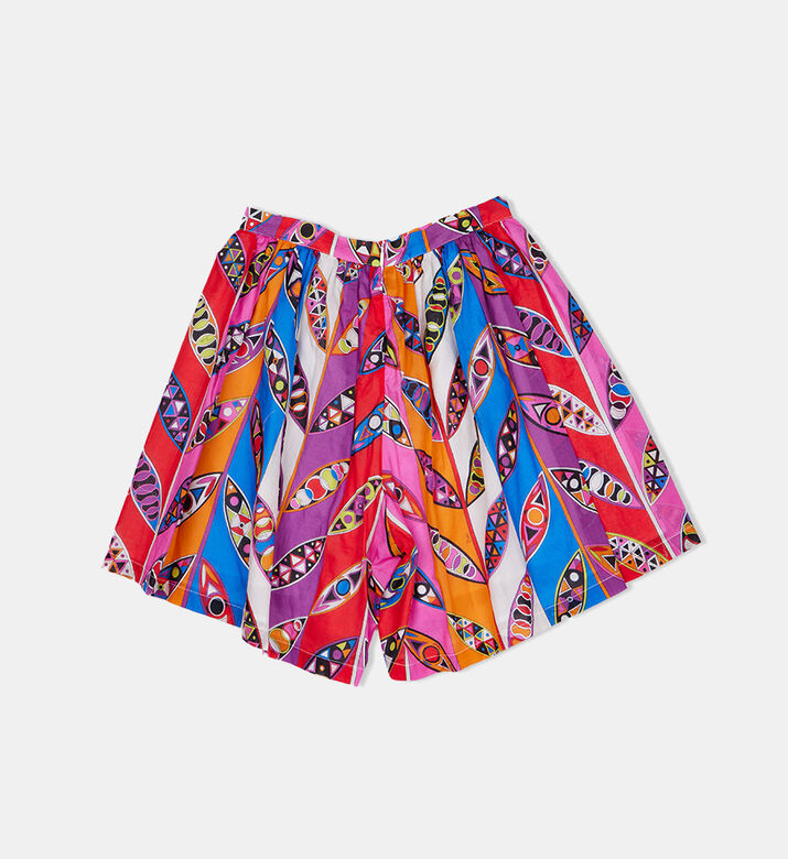 Cotton All-over Print Skirt