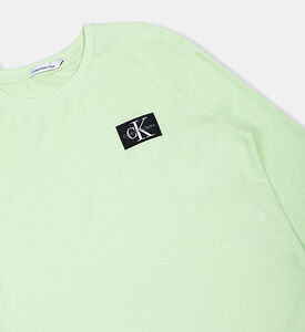 Boy Logo-badge Waffle T-shirt